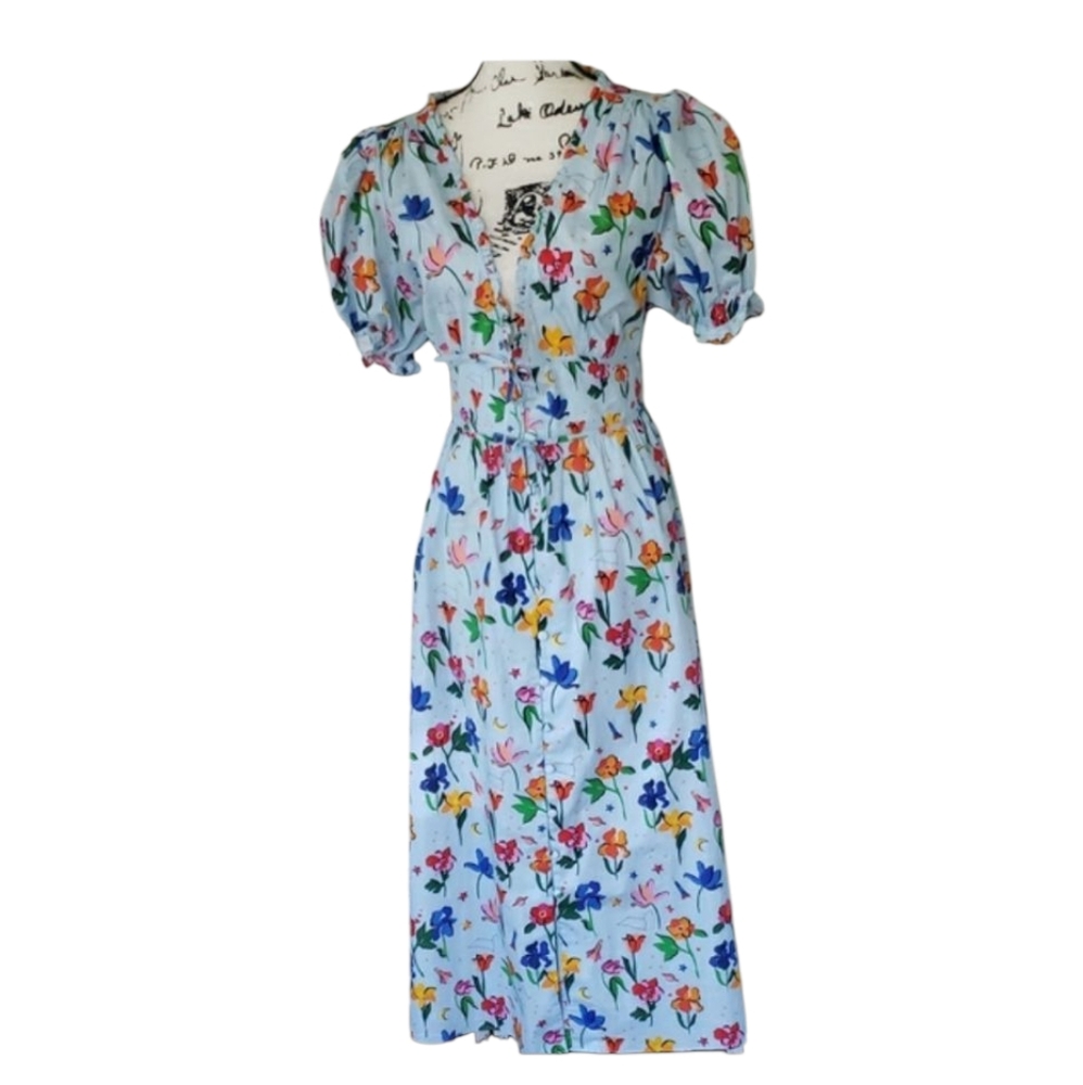 Floral Puff Sleeve Dress